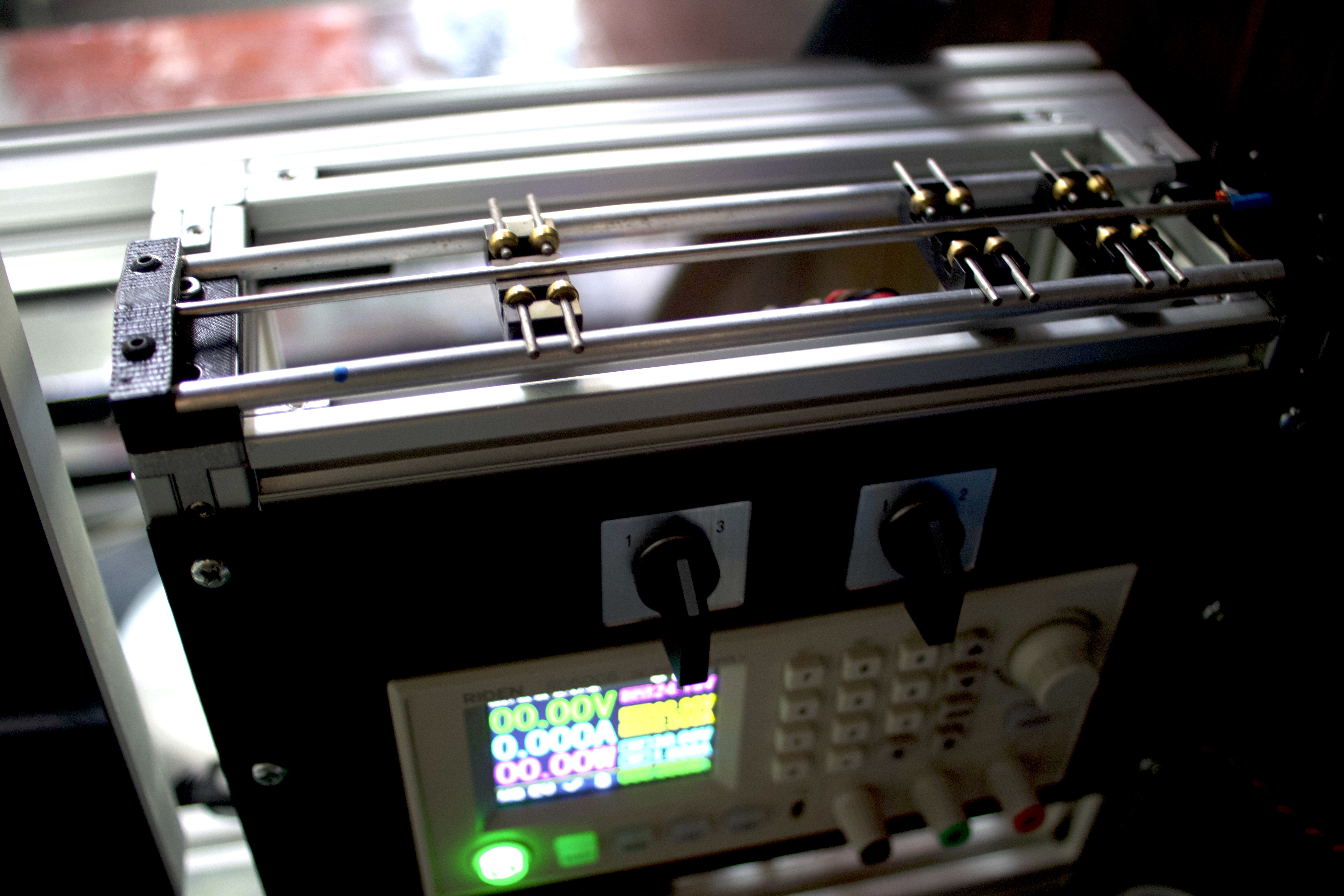 Model train rolling test stand